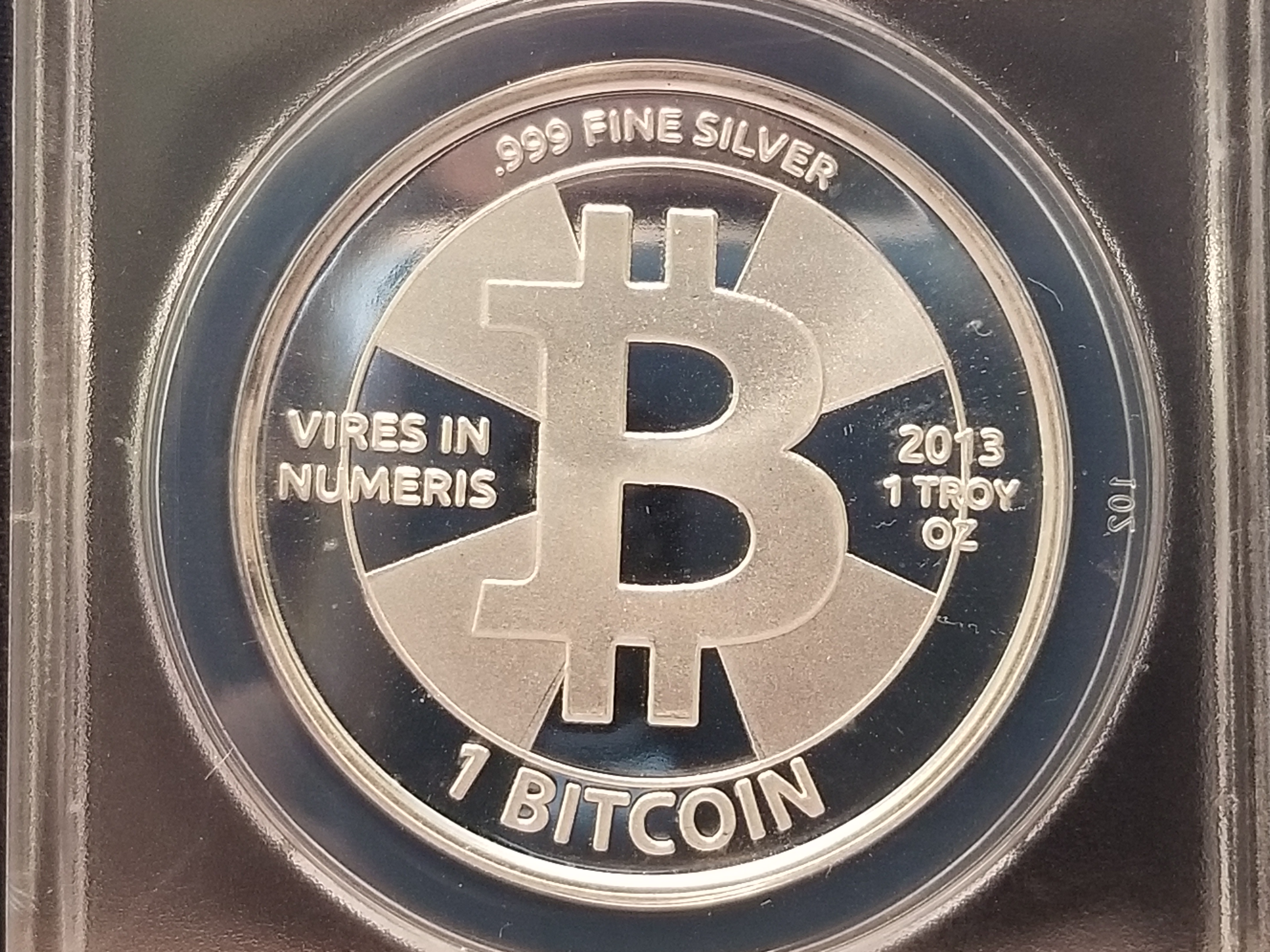 2013 Casascius 1 BTC Silver