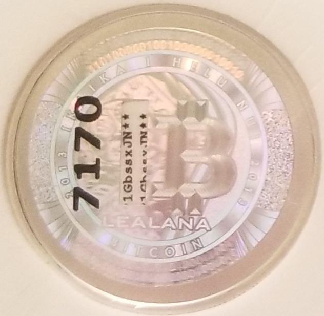 2013 Lealana .1 BTC